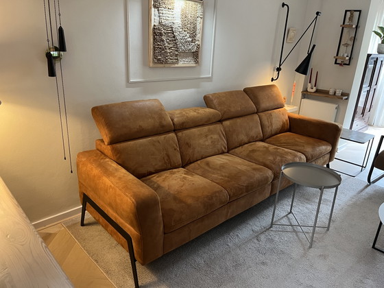 4-Seater Sofa – 3-5 seaters, Textile, Metal (photo 2 of 5)