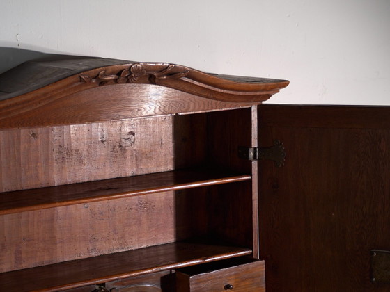 Antico scrittoio-libreria in rovere – Europa Centrale, circa 1850 – Scrivanie, Brass, Barok (photo 34 of 40)