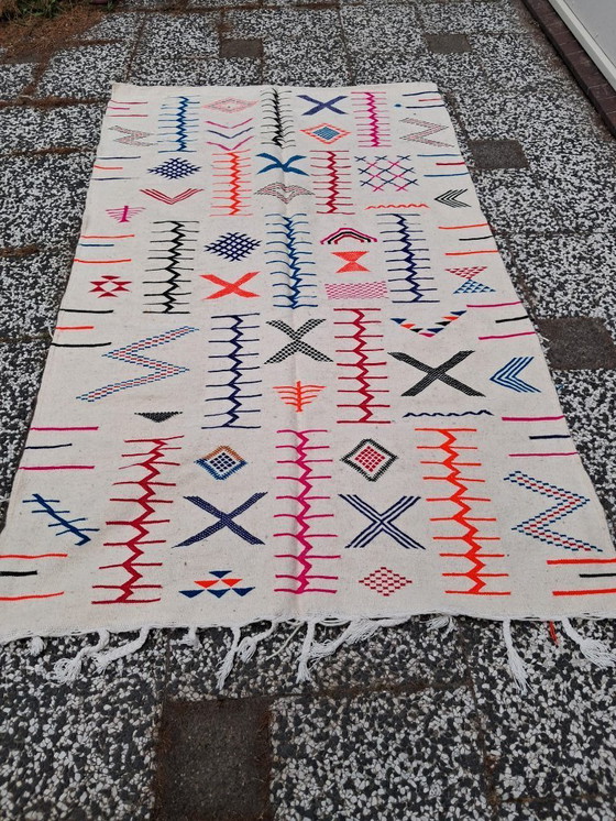 Image 1 of Handgeknoopt Berber kleed wol 233x138cm