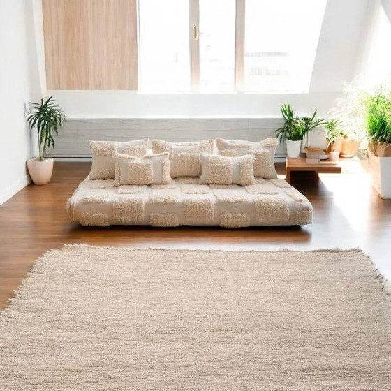 Image 1 of Set di cuscini da pavimento in lana marocchina fatti a mano