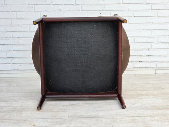 Anni '70, design danese di Kristian Vedel, Poltrona a schienale alto modello "Modus". – Poltrone, Leather (photo 18 of 21)