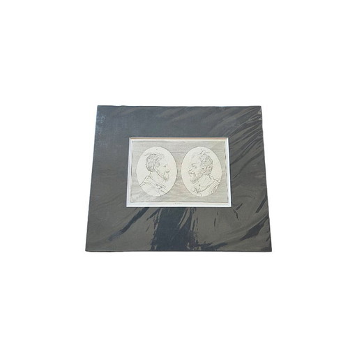 Antieke gravure van Attila door Thomas Holloway, ca. 1800