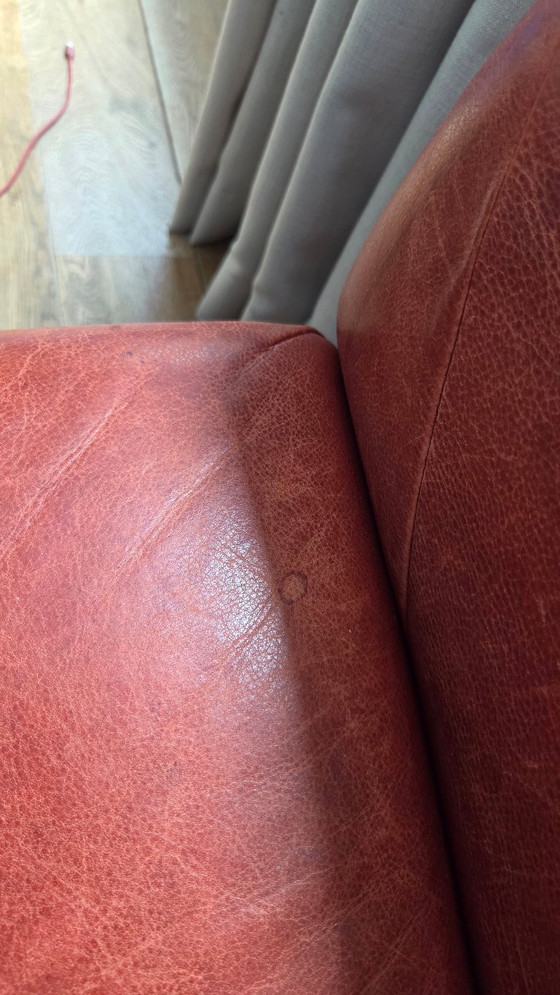 Image 1 of Gerard van den Berg High Noon Sofa, rotes Leder