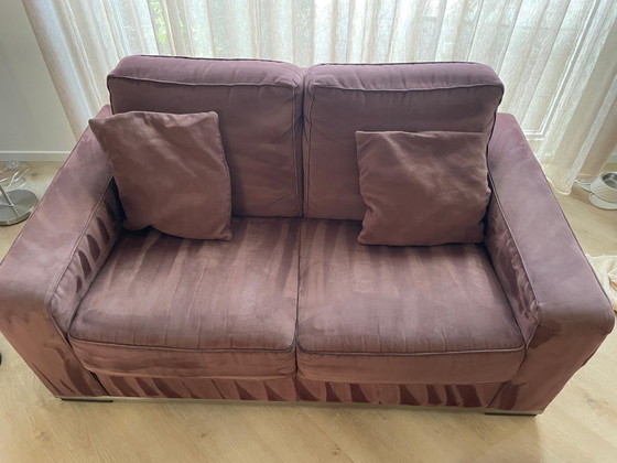2 canapés, 2 fauteuils, 1 pouf, 2 tables – Canapés 3 places, Textile (photo 2 of 5)
