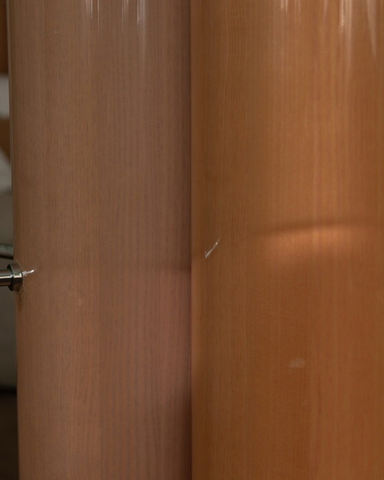 Image 1 of Vintage Saporiti Italia Dining Table – Enamel Column Base –  Postmodern 1980s