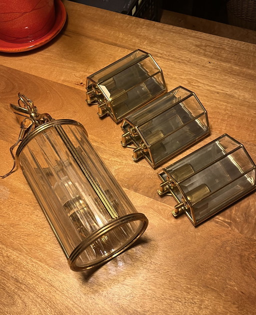Lighting Set: 1 Ceiling Light and 3 Wall Lights