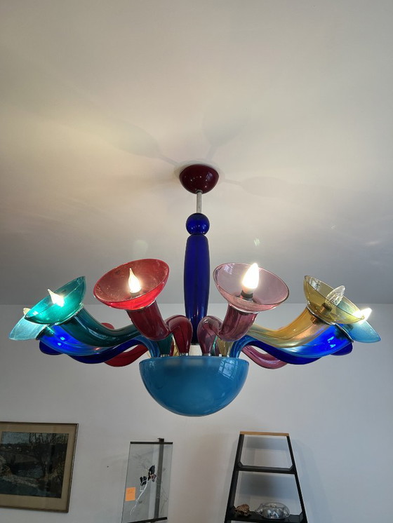 Image 1 of Lámpara de techo VeArt Artemide Leda Murano de 12 brazos