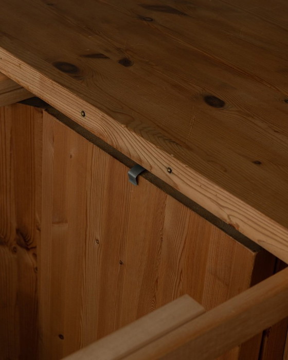 Image 1 of Vintage Danish Pine Round Extendable Dining Table Modul Møbler, Vinderup A/S 1980s