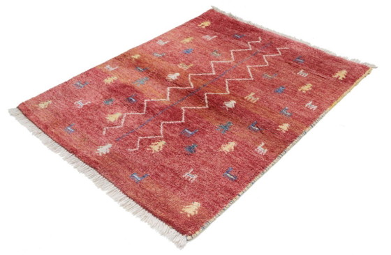 Image 1 of Original Modern Perser Gabbeh Woll Teppich 155 x 122 cm Top Zustan