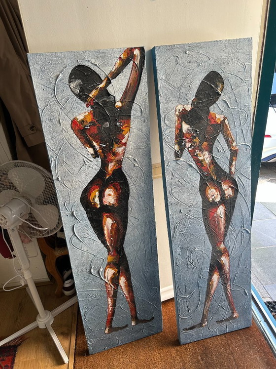 Image 1 of Peinture japonaise vintage années 60/70