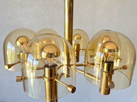 Image 1 of Vintage Amberkleurige Hanglamp