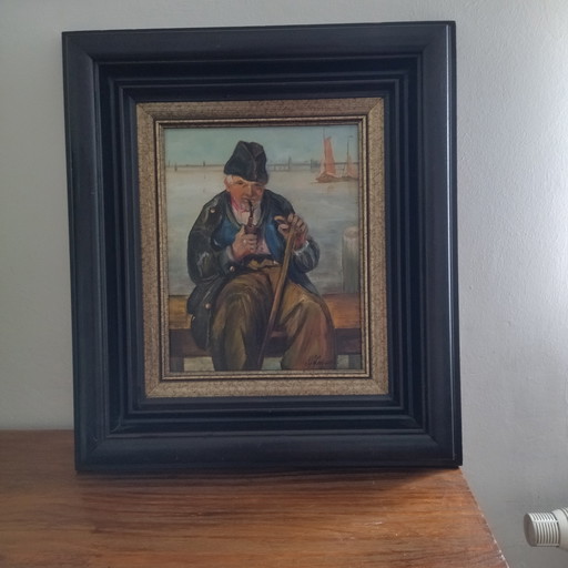 The old fisherman with the pipe