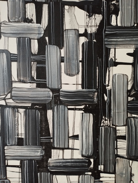 Image 1 of Natia Antadze Abstracte compositie XXL