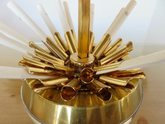 Image 1 of Large globe, brass cigarette dispenser, 1960s-70s