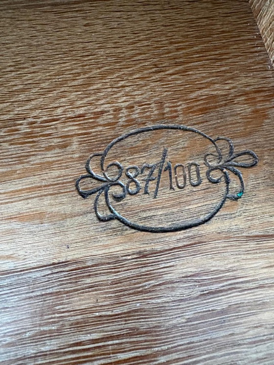 Sekretär-Vitinenschrank aus massiver Eiche – Schränke, Wood (photo 8 of 8)