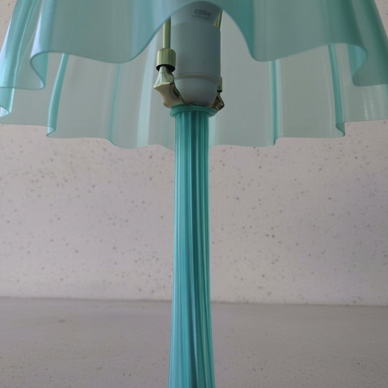 Image 1 of Green Sculptural Table Lamp 55 cm