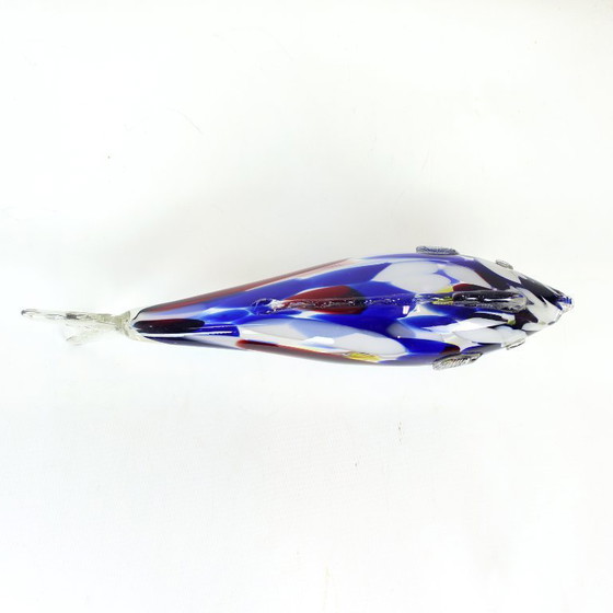 Image 1 of Large Colorful Glass Fish Statue, Czechoslovakia 1960s