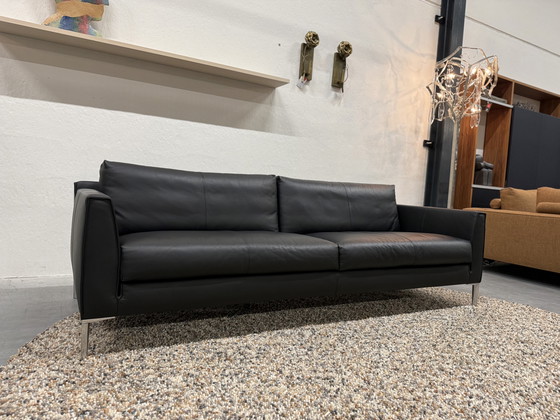 Image 1 of Design on Stock Heelz 4-Sitzer-Sofa in schwarzem Leder