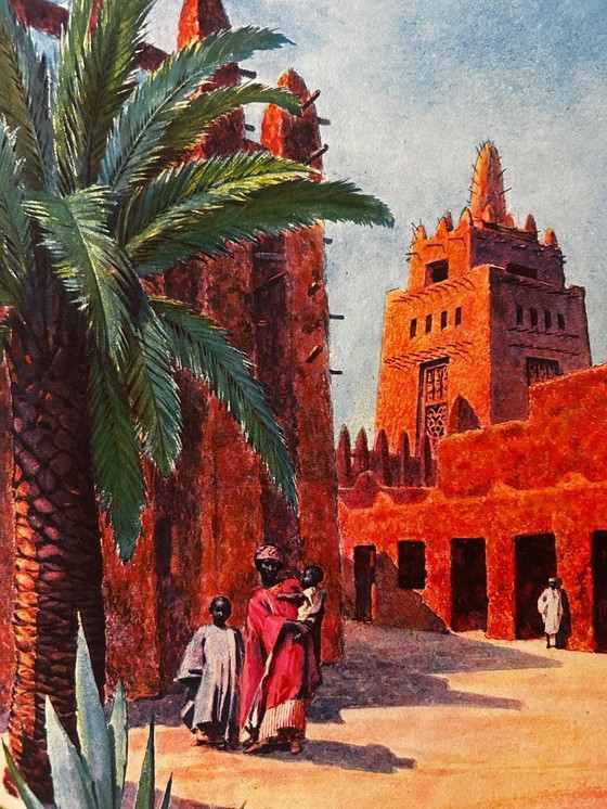 Image 1 of Orientalistische Lithografie, 1950