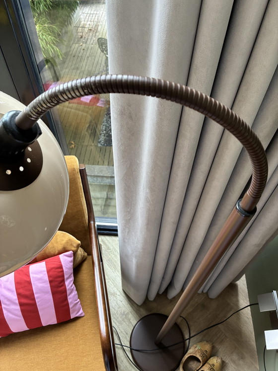 Lampada vintage a collo di cigno Dijkstra – Lampade da terra, Metal, Plastic (photo 2 of 11)