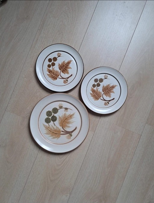 Plato vintage de gres Denby Cotswold fabricado en Inglaterra