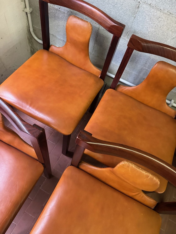 Image 1 of 6 sedie attribuite a Luigi Salocchi per Sormani, anni '60