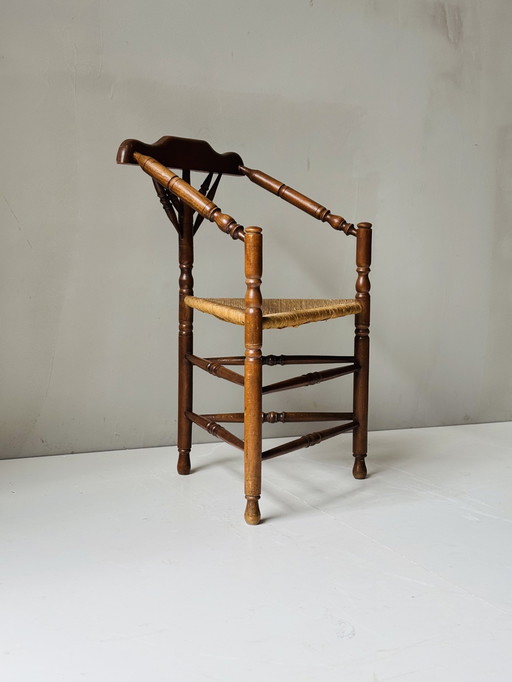 antieke Hollandse hoekstoelen, jaren 20