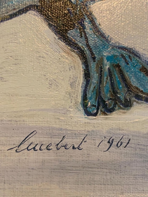 Image 1 of Cobra Oil painting Lucebert “The Rider” 1961