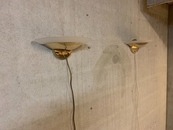 Image 1 of 2x Lámpara de pared dorada Estiluz, España