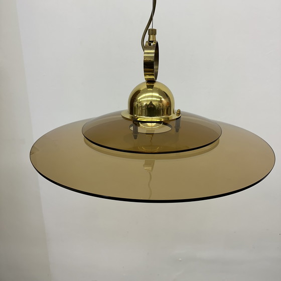 Image 1 of Sölken Leuchten Glass Hanging Lamp, 1970s