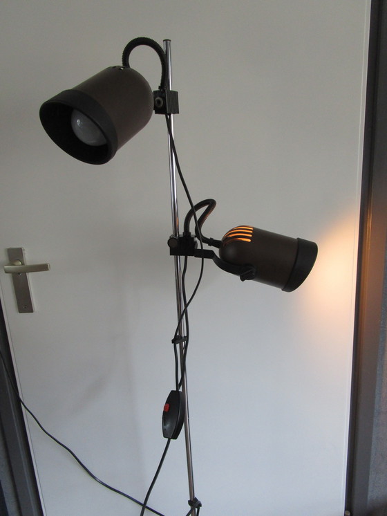 Image 1 of Bellissima lampada da terra anni '70 con 2 faretti