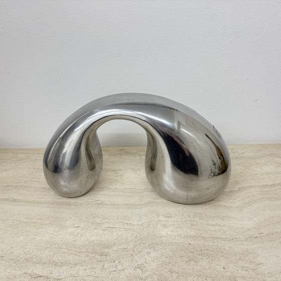 Image 1 of Biomorphic Sculpture Object in Aluminum by Eva & Peter Moritz for IKEA, 1980