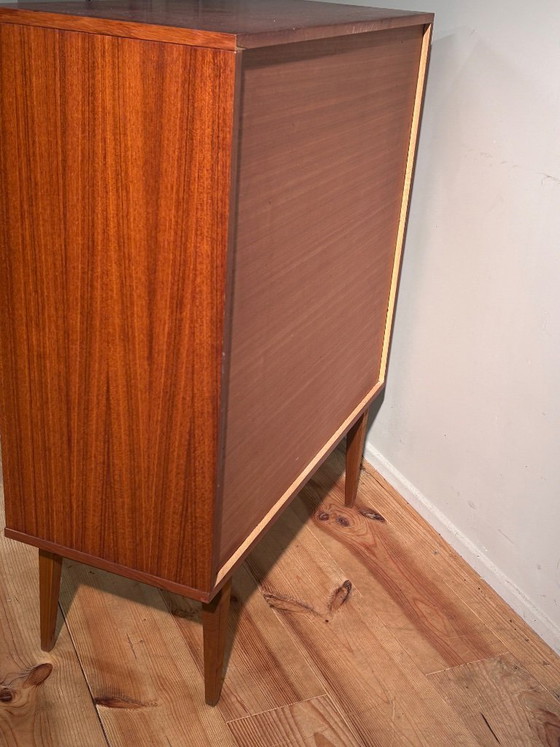 Image 1 of Vintage secretaire in teak, midboard sixties