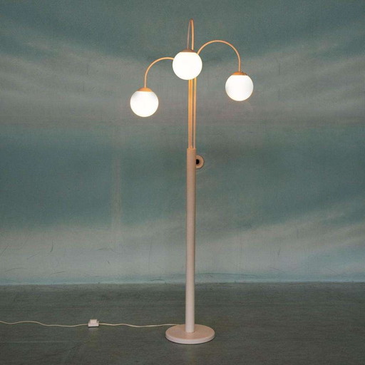 Space age waterfall floor lamp minimalist floor lamp white