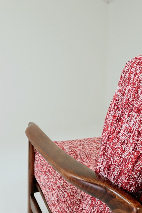 Image 1 of Fauteuil vintage red lobster mid century modern design 1965