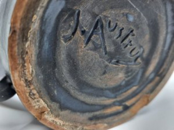 Image 1 of Ohrvase Jean Austruy Frankreich 1950