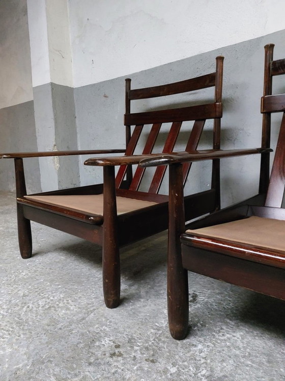 2 poltrone vintage in legno – Textile (photo 7 of 24)