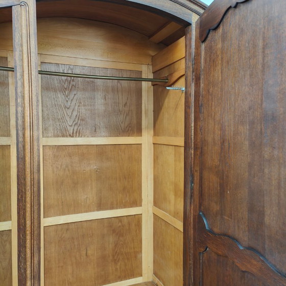Image 1 of Vintage Antique French Oak Wardrobe Cabinet Dismantable