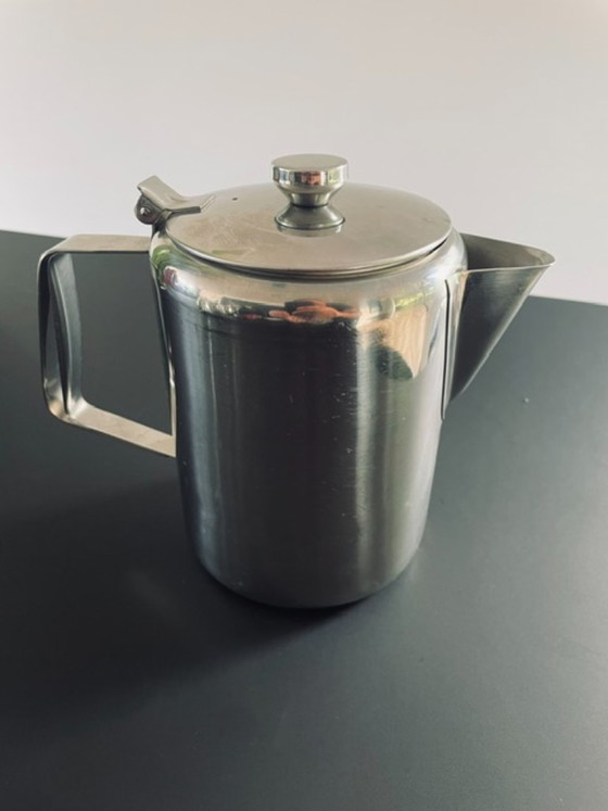 Image 1 of Caffettiera vintage in acciaio inox da 1,5 litri