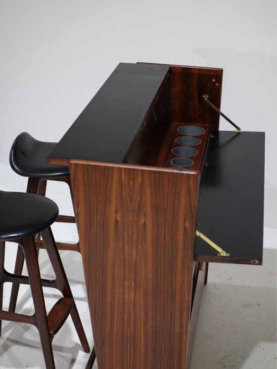 Mobile bar Johannes Andersen in palissandro, stile danese anni '50. – Wood, Vintage (photo 9 of 18)