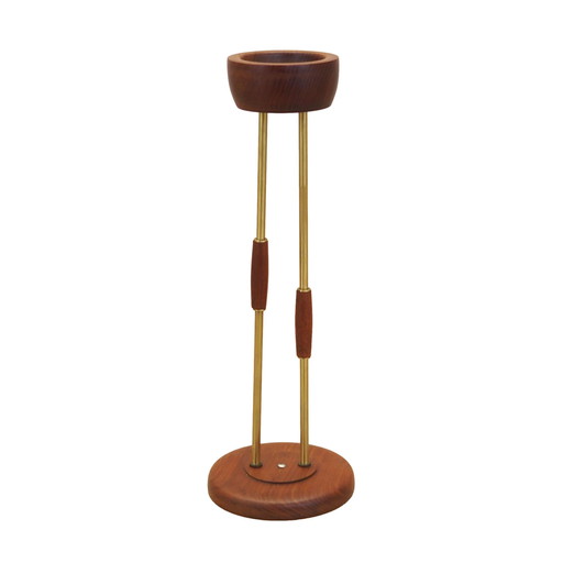 Posacenere in teak, design danese, anni '70, produzione: Danimarca