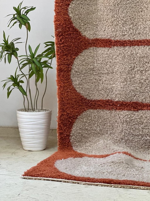 Grande tappeto berbero tessuto a mano, lavorazione artigianale tradizionale, misura 3/4 M – Ahrend (photo 2 of 5)