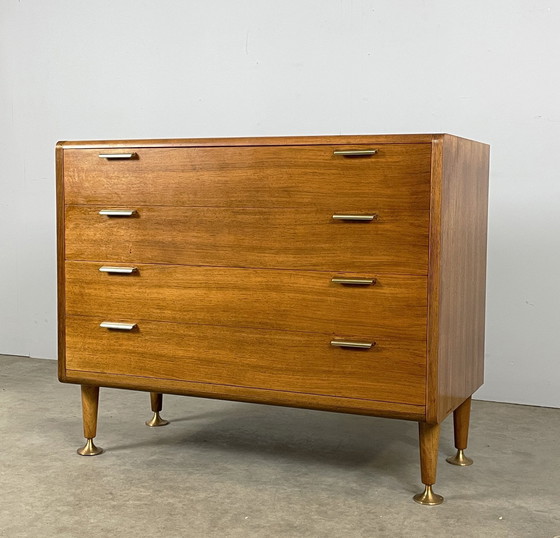 Image 1 of Commode en noyer A.A. Patijn du milieu du siècle 1950 Pays-Bas