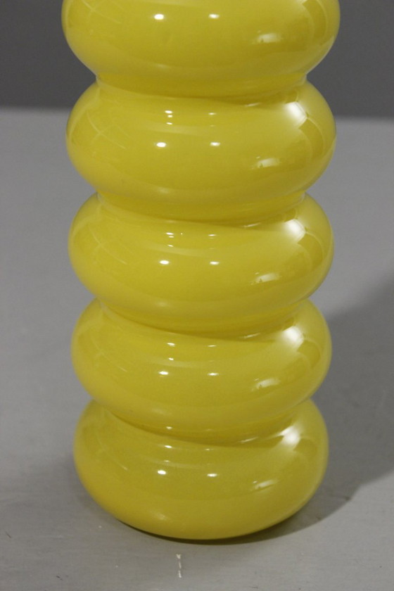Image 1 of Solstråle vase Ikea vintage design Anne Nilsson 2011 yellow model