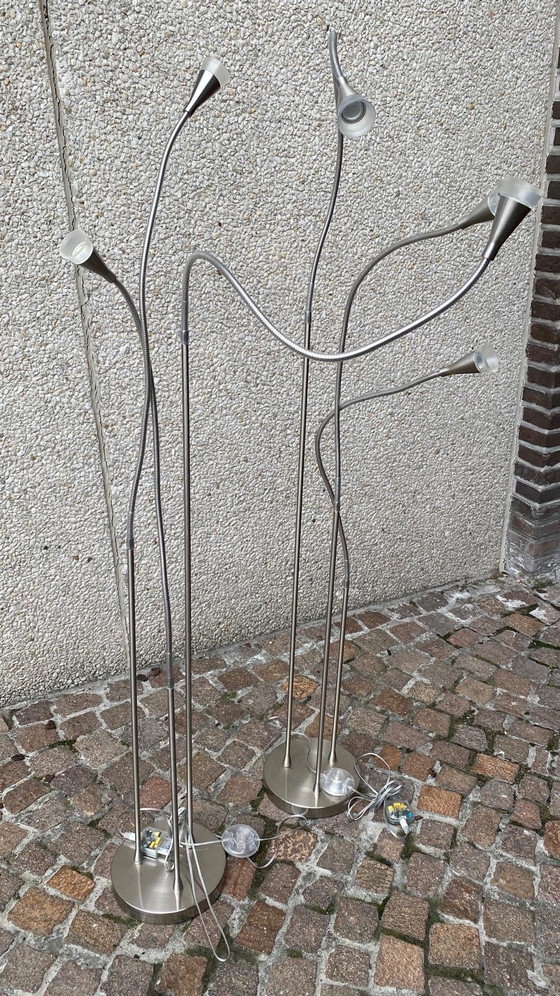 Set de 2 Lampadaires IKEA TIVED (6 Points lumineux) – Flexible – rvs (photo 4 of 7)