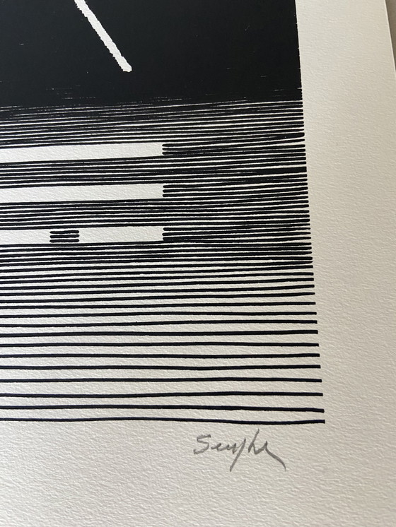 Image 1 of Obra firmada por Michel Seuphor (París).