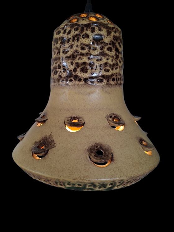 Image 1 of Vintage Swedish Boho hippie lamp with owl