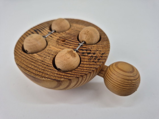 Tortue vintage Aarikka Finlande sur roues., Objets déco, Bois, Marron (photo 8 sur 9)