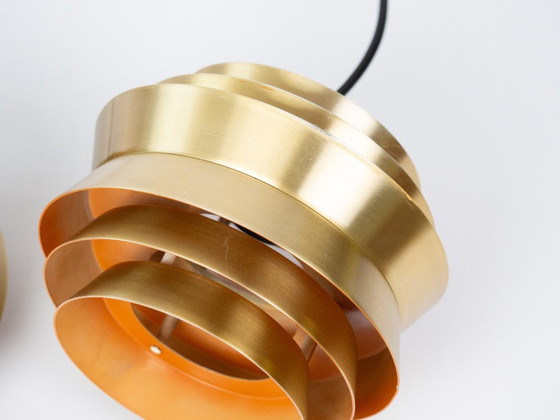 Image 1 of Set van twee vintage Zweedse Trava-lampen van Carl Thore, jaren 60.
