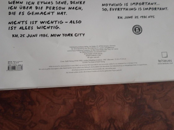 Image 1 of Calendario de carteles de gran tamaño de Keith Haring 2001